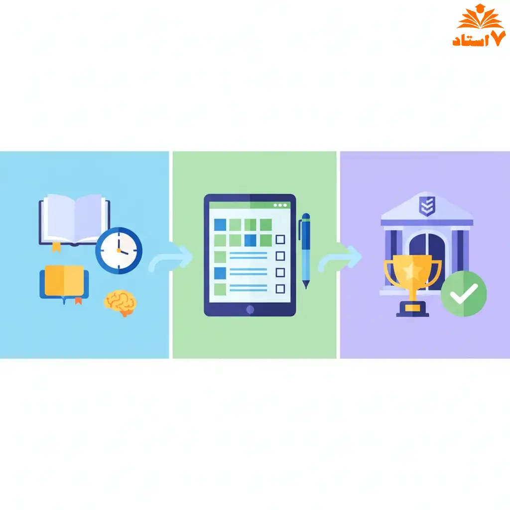 جدول برنامه ریزی برای نمونه دولتی ششم به هفتم، موسسه آموزشی هفت استاد