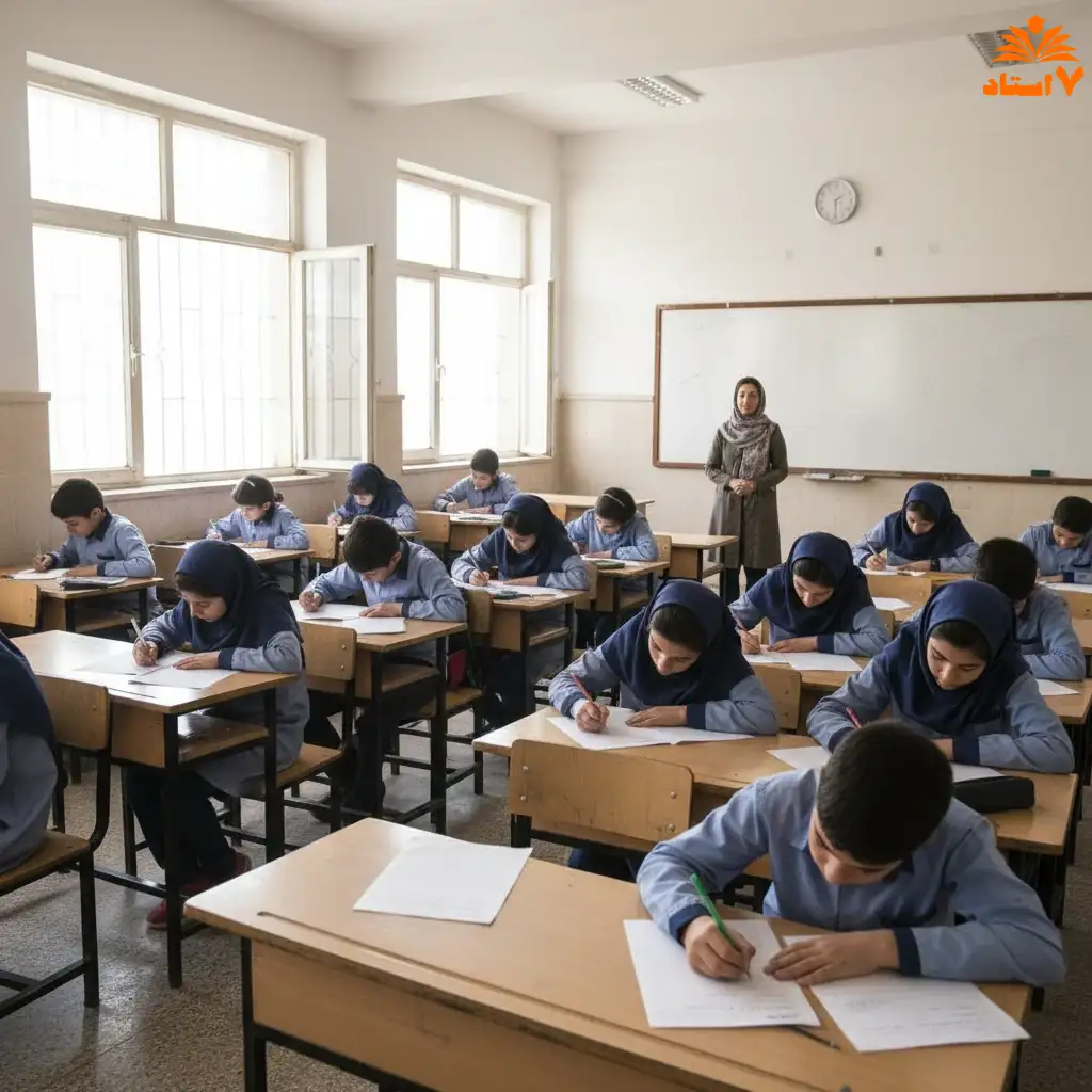 تاریخ برگزاری امتحانات متوسطه اول - هفت استاد شیراز